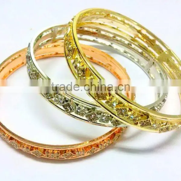 Wholesale Designer Fancy Silver,Copper,Gold Finish Kada Set, Contemporary Indian Jewelry photo-2