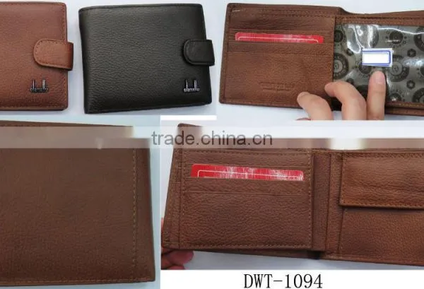 Fashion Black Brown Napa Genuine Leather Purse Wallet Money for Men photo-3