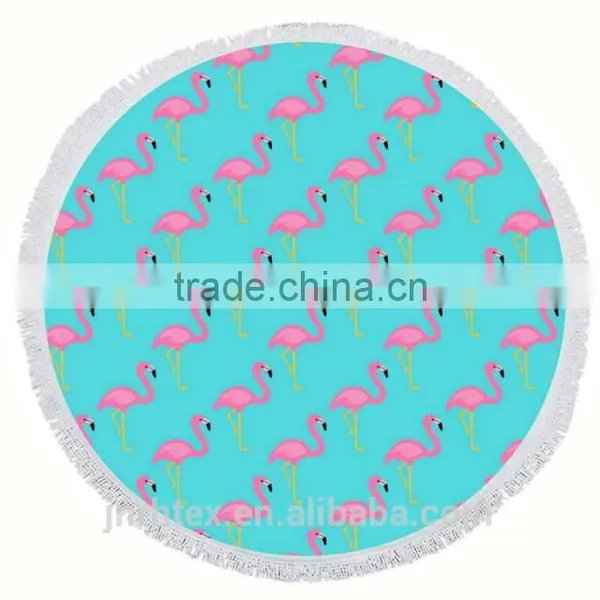 Custom 100% Cotton Round Beach Towel Made in China photo-2