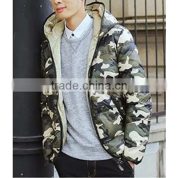 2015 Portable Camouflage Men's Cotton Jacket With Hoody photo-4