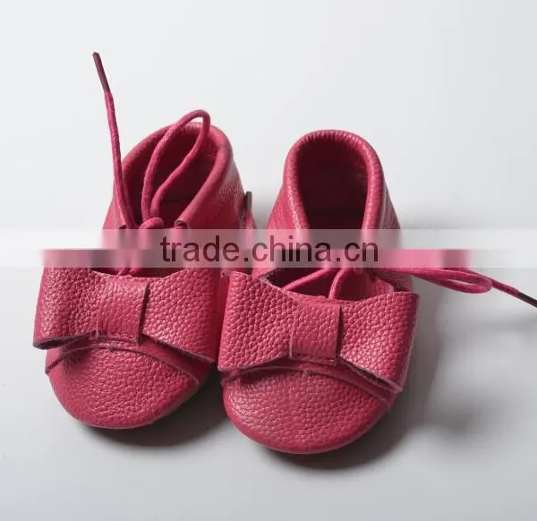 Lace Fix Leather Baby Moccasins, Baby Moccasins With Lace photo-6