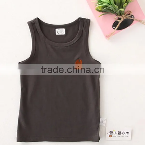 Wholesale Kids Cotton Vest Custom Print Baby Sleeveless Top photo-4