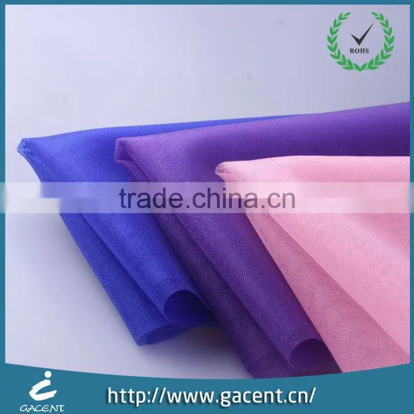 Elegant Transparent Pure Nylon Mesh Lining Fabric for Bridal Dress photo-5