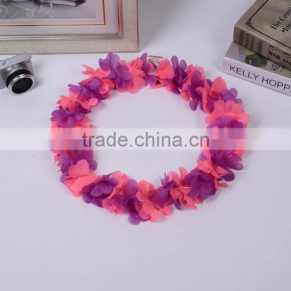 High Quality Hawaii Flower Necklaces Hula Lei Garland For Party Dance photo-3