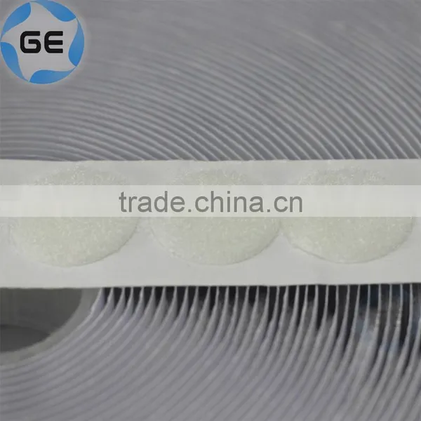 Quality Self Adhesive Nylon Hook and Loop Dots With Isolated Paper Customized Round Sticky Hook Loop Dot With Back Hot Melt Glue