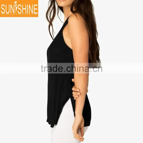 2017 Women Yoga Fitness Shirt Wholesale Dry Fit Shirts Loose Custom Fitted Tops photo-3