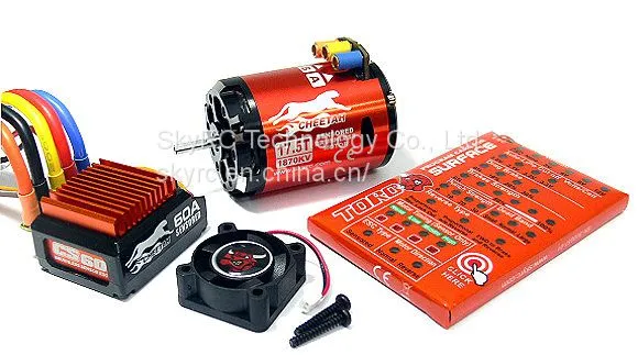 SkyRC 1/10 Cheetah 60A Sensored Combo Set photo-2