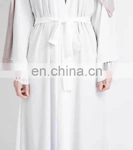Custom High Quality White New Model Abaya Dubai Egypt in China,latest Design Muslim Dress 2017 Abaya photo-5