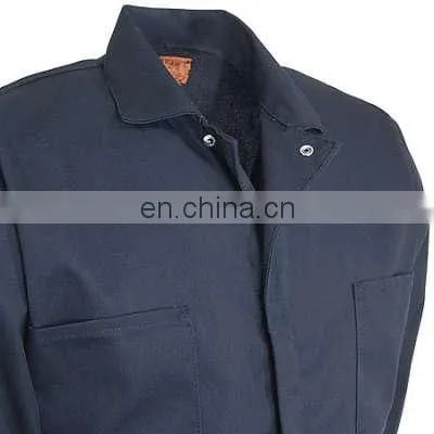 Custom Work Uniform Dark Blue Cotton Coverall for Men/ Protective Safety Working Coverall For Work Wear/l photo-5