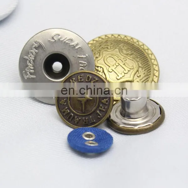 Hot Sale Metal Jean Jacket Tack Buttons photo-5