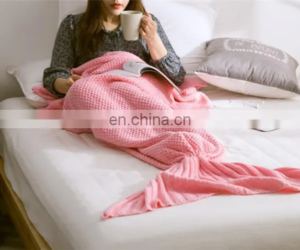 Manufactory Walmart Textile Stock Wholesale Mermaid Tail Blankets Warm Winter Blanket photo-5
