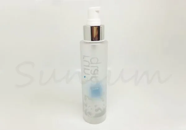 Set Matte Cosmetic Container Silver Lotion Pump Lotion Bottle photo-2
