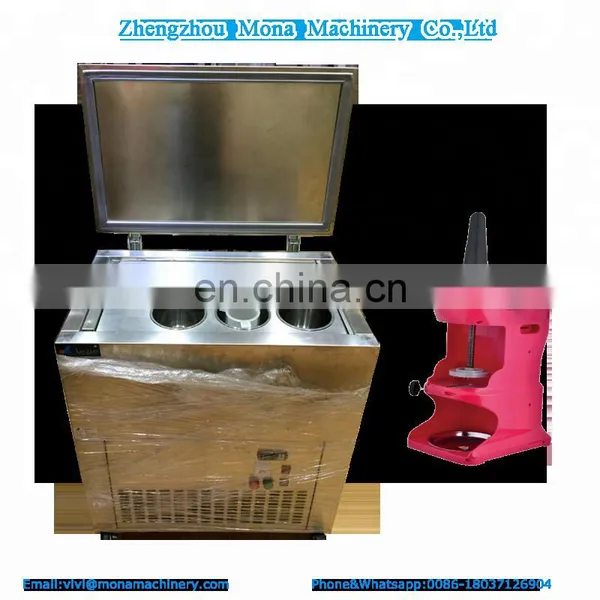 Factory Supply 6 Barrels Commercial Stainless Steel Snow Ice Block Freezer, Shaved Ice Making Machine photo-3