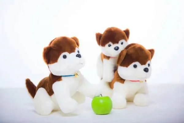 Plush Dog Toys Green Orange Purple Soft Animal Toys photo-3