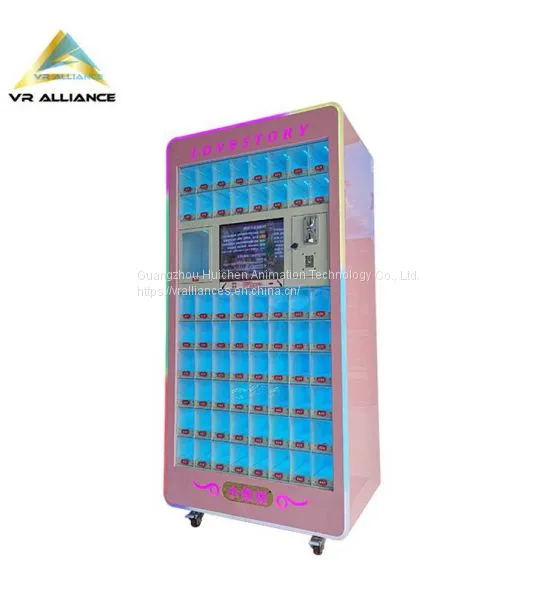 Touch Screen Lipstick Cosmetic Prize Game Gift Vending Machines With Adverting Display