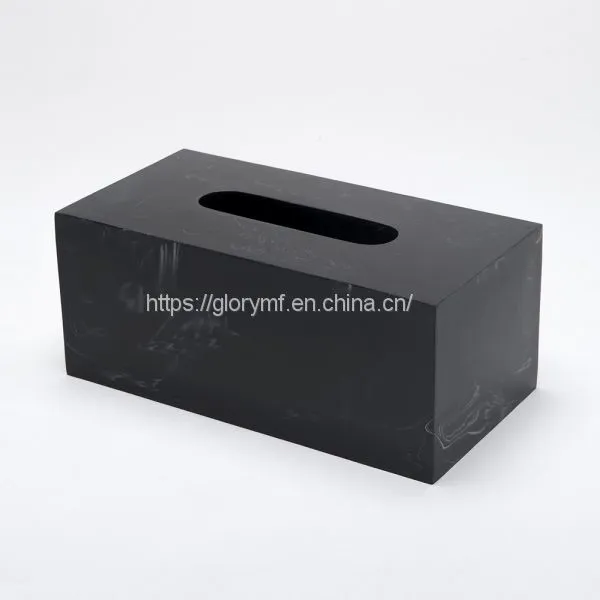 Custom Manufactures Tissue Box With Poly Resin Material photo-2