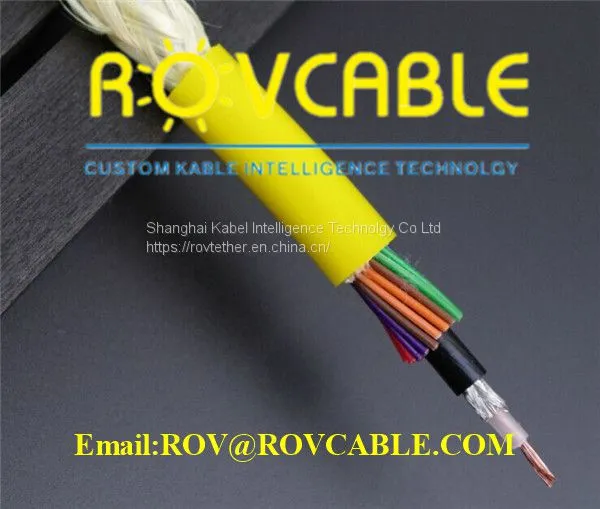 2x12 AWG нейтрально плавучий трос с четырехпарным витым кабелем Cat6