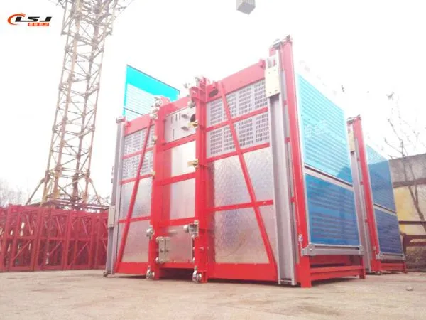 Manufacturer Sale Sc200/200 Two Cages 0-33m/Min Construction Material Hoist photo-5