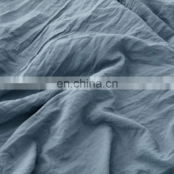 China Wholesaler Solid Color Luxury Plain Washed Microfiber Bedding Duvet Cover Set photo-6