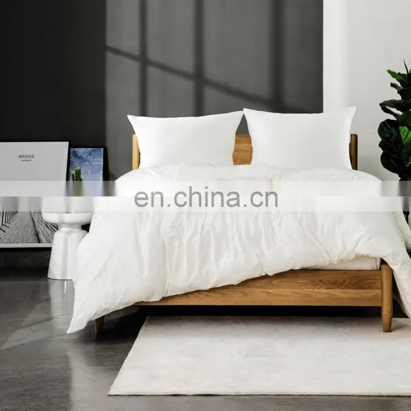High Quality Plain Color Warm Water Wash Cotton Duvet Cover Set photo-3