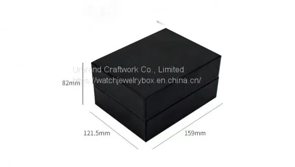 PU Leather Watch Box Wholesale Custom Jewelry Gift Packaging Box Black Watch Storage Box photo-2