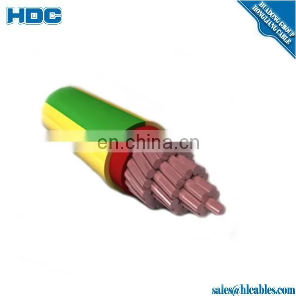 Philippines Best Selling Yellow and Green Strip Earth Cable 1C 50mm SQ Stranded Copper Conductor PVC Electric Cable photo-6