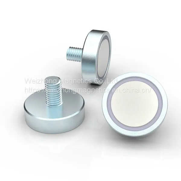 Pot Magnet with External Thread
