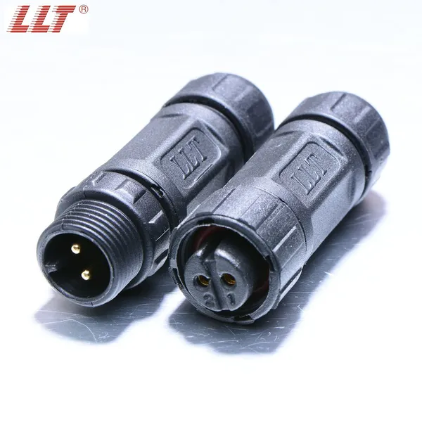 Street Light 2pin M12 Connector Llt Waterproof Ip68 Power Led Cable 3 4 5 6 7 8 2+3pin Connector photo-4