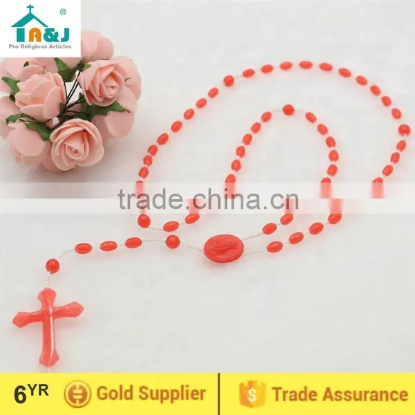 Lead Free&Nickel Free Plastic Cross Necklace Catholic Rosary Best Selling photo-3