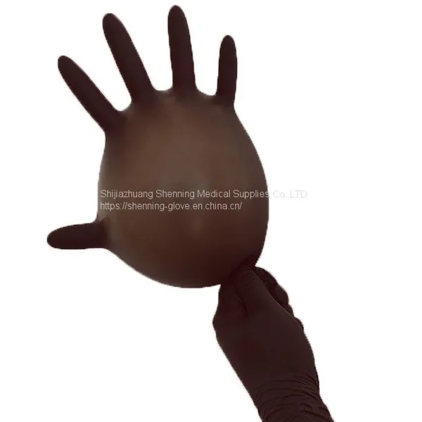 Examination and Protective Nitrile Gloves Hair Removal Black Nitrile Gloves