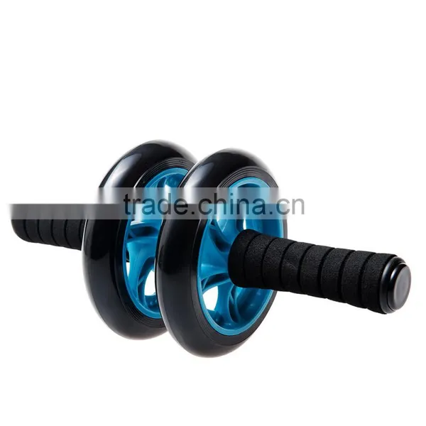 Fitness Exercise Wheel Double Use AB Wheel Roller Blue Color