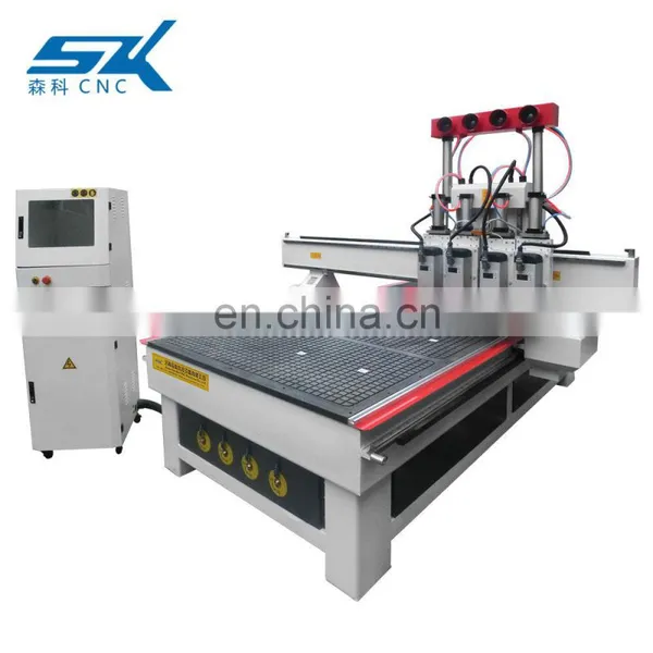 Configuration Upgrade Multi Head Fully Automatic Wood Plywood CNC Router Cutting Engraving Machine photo-4