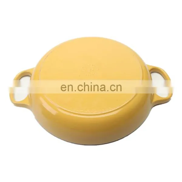 24CM 26CM Enamel Cast Iron Casserole Dinnerware Sets photo-3