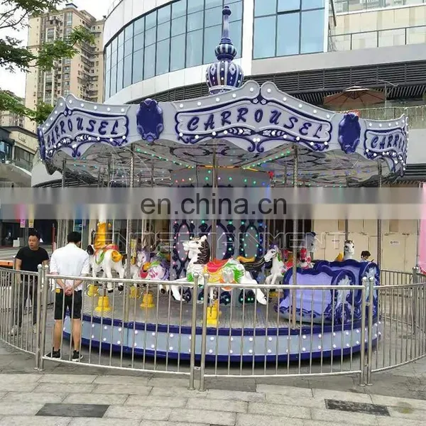 Arcade Amusement Commercial Playground Equipment Amusement Rotary Carousel Horse for Sale photo-2