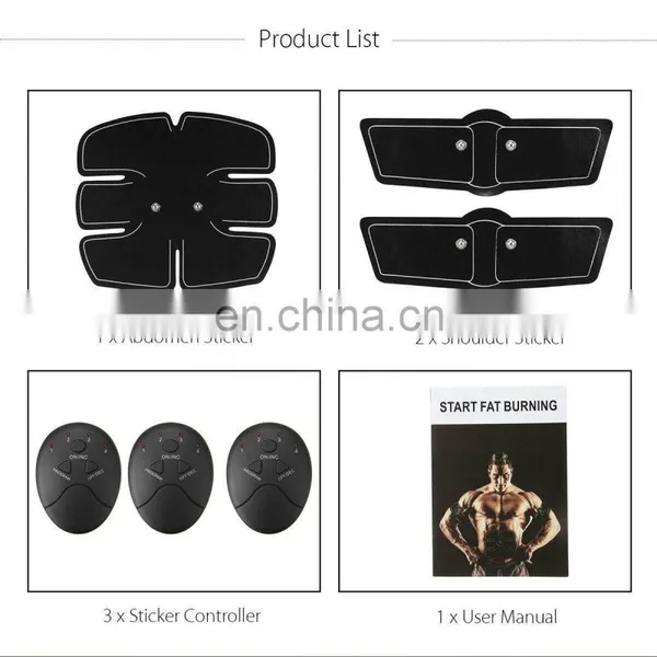 Electric Body Slimming Massager Toner Trainer Compex Stimulant Belt Wireless Abs Ems Abdominal Muscle Stimulator photo-3