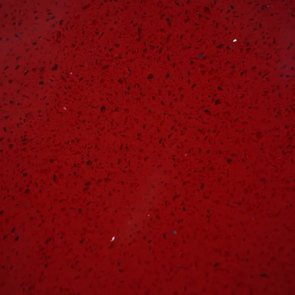 Code：red Crystal，Calacatta Artificial Stone Quartz Slab Kitchen Countertops photo-2