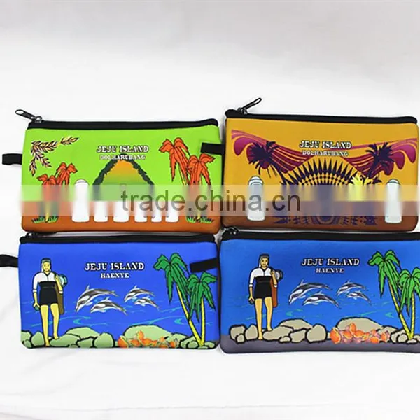 Neoprene Pencil Case for Girls, Two Pockets, Large Capacity, Nice Heat-transfer Printing, Custom Size and Color photo-5