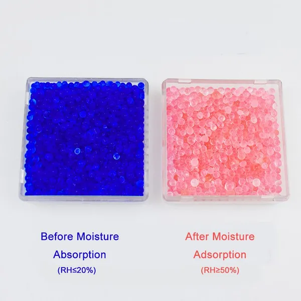Blue Silica Gel Desiccant 2-4mm Moisture-proof Color Changing Transformer Desiccant Indicator photo-2