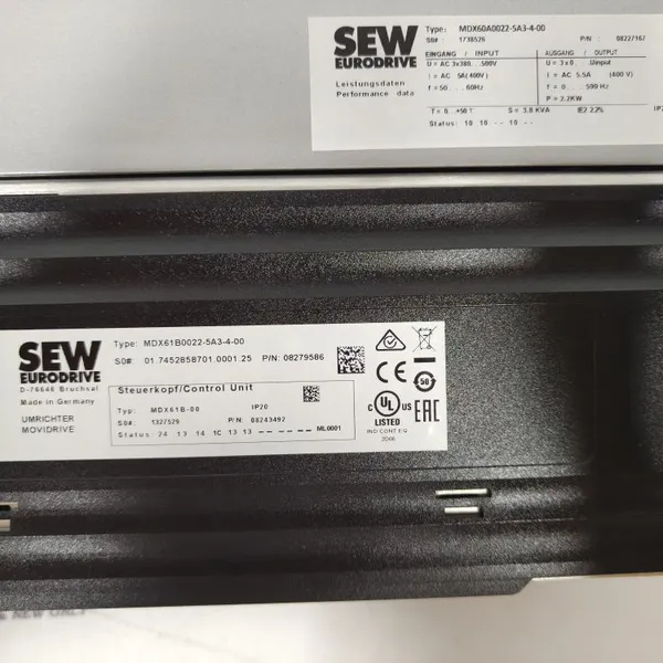 SEW-EURODRIVE Inverter Drives MDX61B0022-5A3-4-00