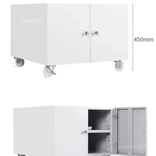 Heavy Duty Printer Stand With Wheels | Adjustable Shelf Base for Printers | Office Equipment Storage for Large Enterprises photo-5