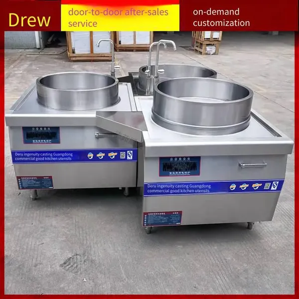 Commercial Electromagnetic 304 Composite Bottom Soup Pot, Beef and Mutton Boiling Pot, Commercial Pot for Lanzhou Hand-pulled Noodles photo-3