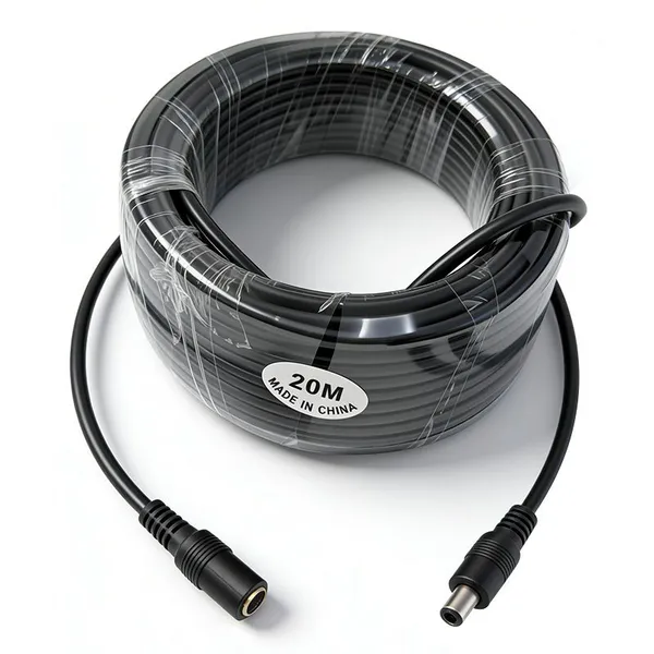 DC Male and Female 12V Router Camera Adapter LED Light Strip Car Equipment Power Extension Cable5-meter Plug photo-4