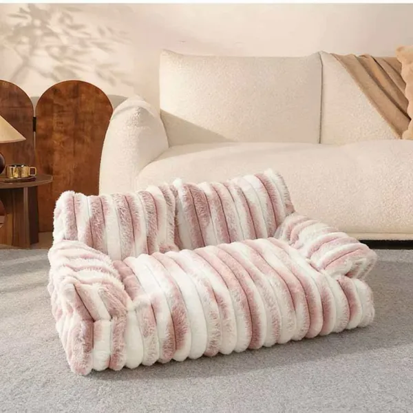 Deep Elliptical Corrugated Cat Scratching Bed - Curved Design for Comfort photo-5