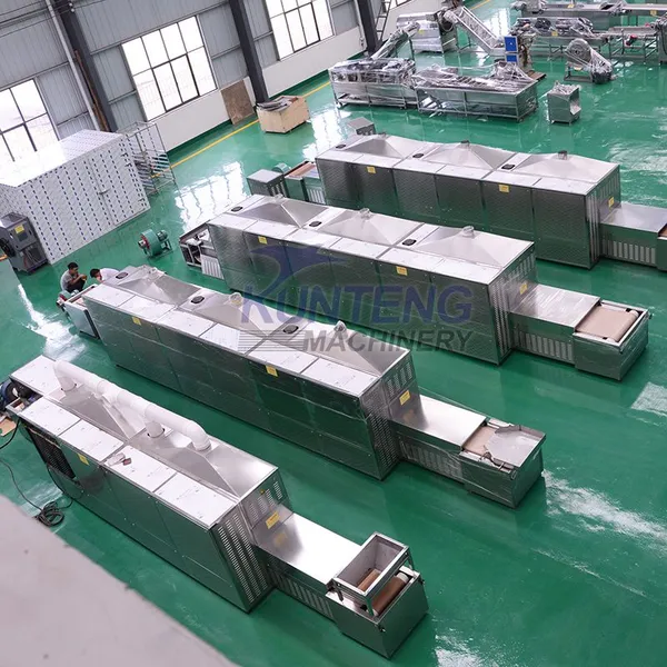 Sweet Potato Vegetable Tunnel Continuous Microwave Dryer Tableware Sterilisingn Equipment photo-3