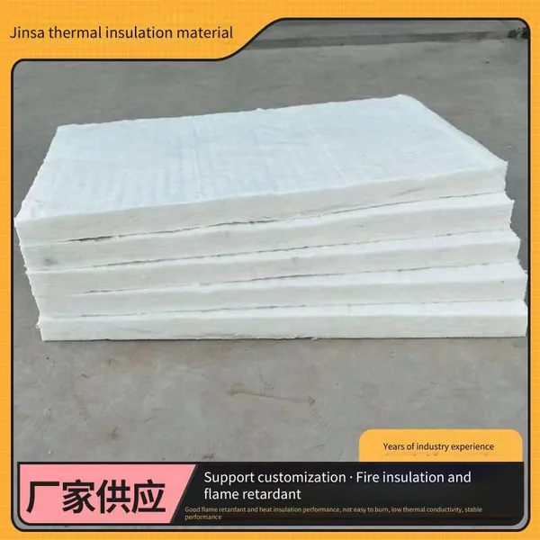 Jinsa Ceramic Fiber Fireproof Board, Aluminum Silicate Board, for Furnace Lining and Heat Insulation, Sound Absorption and Insulation, Customizable photo-4