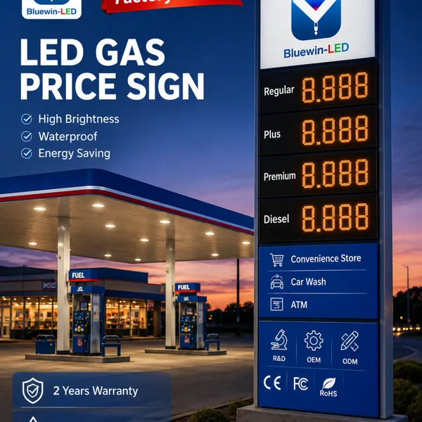Professional LED Gas Price Sign Manufacturer & Custom Fuel Price Display Solutions