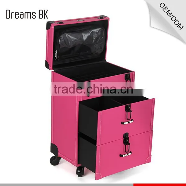Studio Professional 360 Degree Trolley Case/Rolling Makeup Case With Wheels Wholesale photo-5