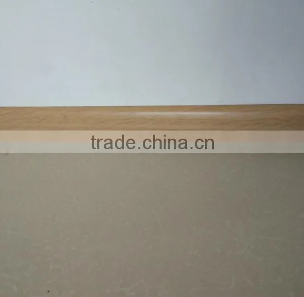 China Supplier Imitation Wood Grain Flooring Trim Pvc Skirting Board photo-3