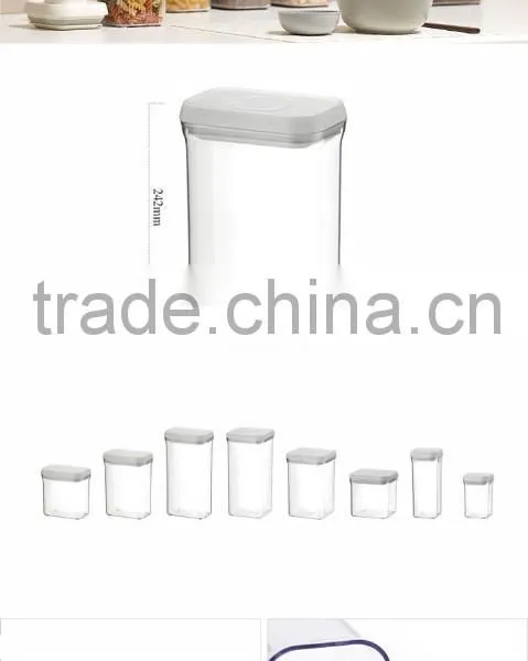 Plastic Fresh Sealed Cans, PS Sealed Can AS PS Airtight Container,clear Candy Can photo-2