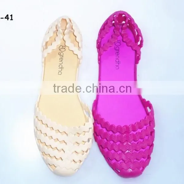 2015 PVC Jelly Good Quality Ladies Sandals